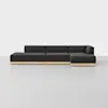 Essential Island Chaise Sectional - Right Arm Chaise / Carbon / Natural - 1