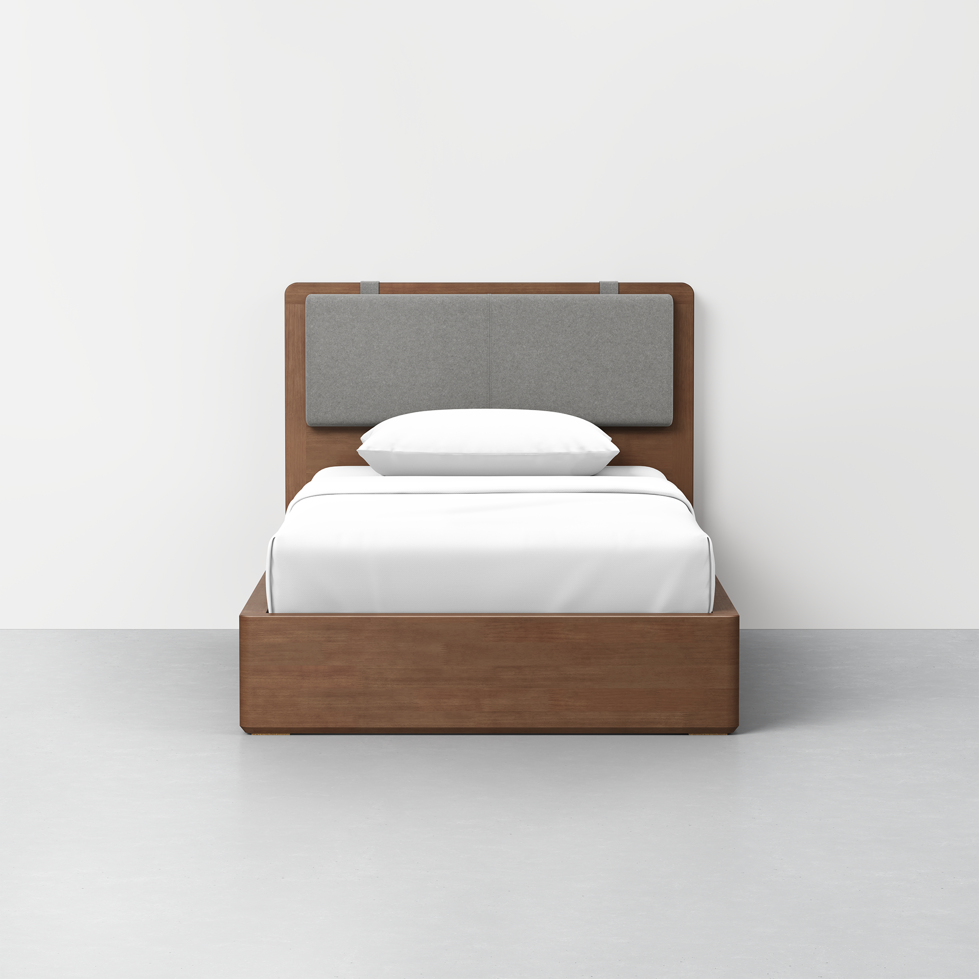 Twin / Heathered Grey / Walnut