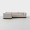 Essential L Sectional - Natural / Espresso - 1