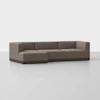 Essential Chaise Sectional - Left Arm Chaise / Mocha / Espresso - 1