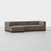 Essential Chaise Sectional - Left Arm Chaise / Mocha / Espresso - 2