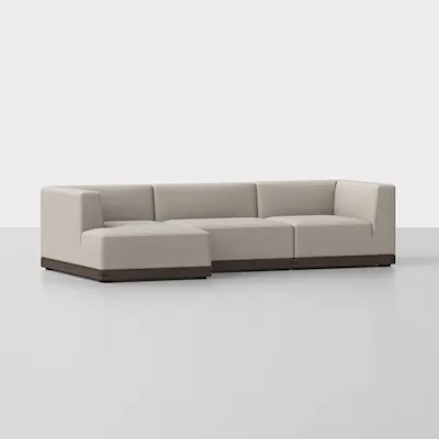 Natural / Espresso / Left Arm Chaise