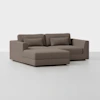 Signature Storage Sectional (2 Seat / Mocha) - Front
