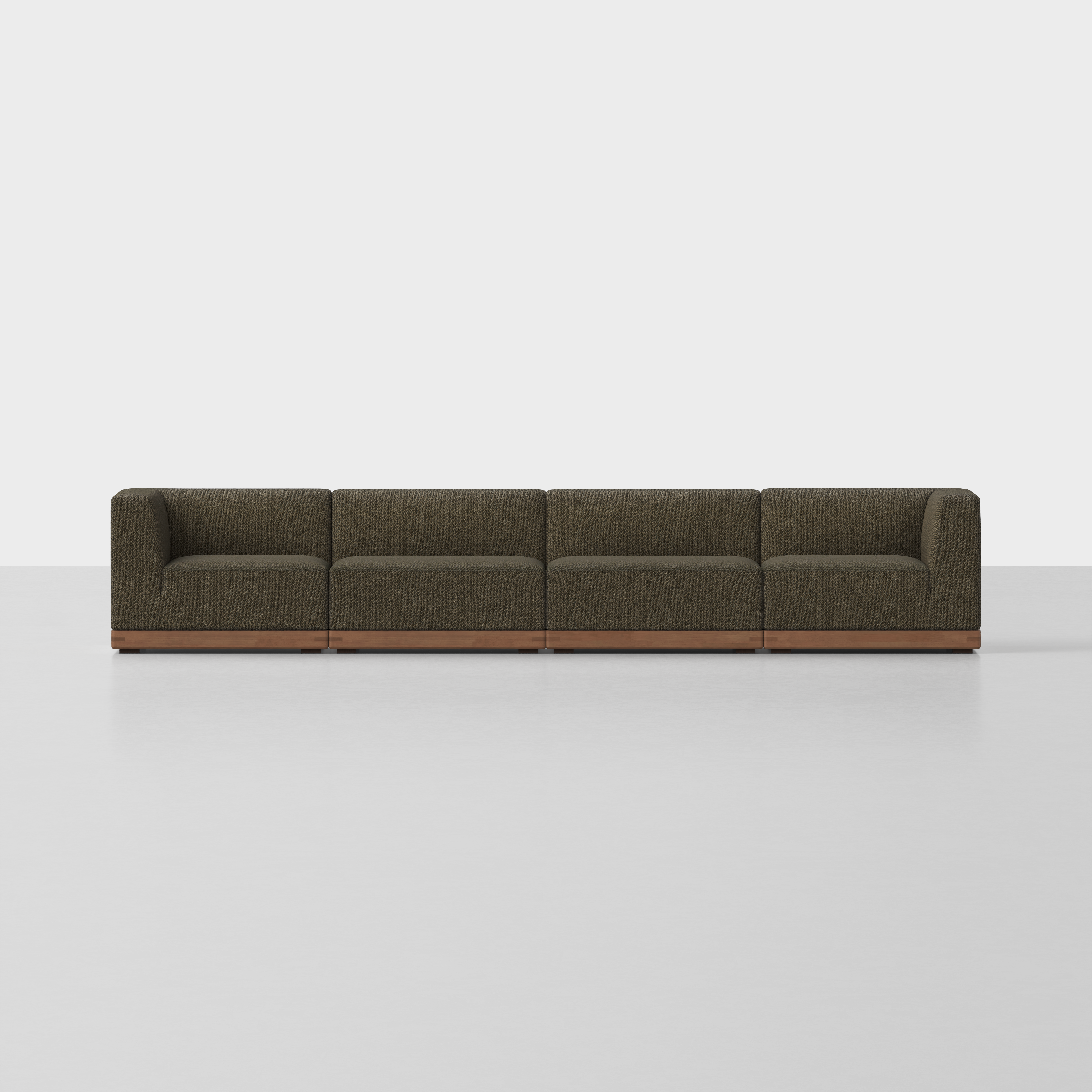 Dark Olive / Walnut / 4 Seat