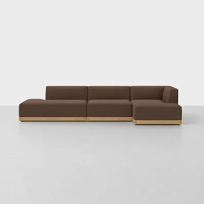 Tobacco / Oak / Right Arm Chaise