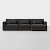 Signature Chaise Sectional (Right Arm Chaise / Carbon) - Front