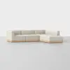 Essential L Island Sectional - Right Arm Island / Ivory / Natural - 2