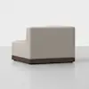 Essential Sectional Module (Corner / Natural / Espresso) - Back Angled