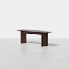 Pillar Bench (Espresso / 48 in) - Front