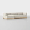 Essential Chaise Sectional - Left Arm Chaise / Ivory / Natural - 1
