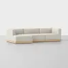 Essential Chaise Sectional - Left Arm Chaise / Ivory / Natural - 2