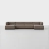 Essential U Chaise Sectional - Mocha / Espresso - 1