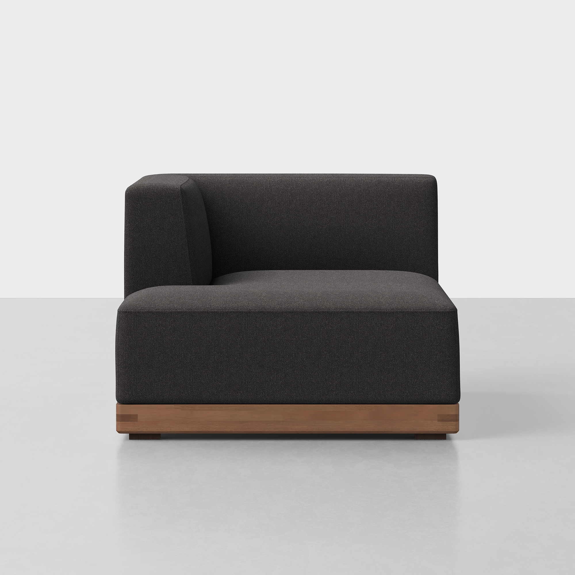 Carbon / Walnut / Left Arm Chaise