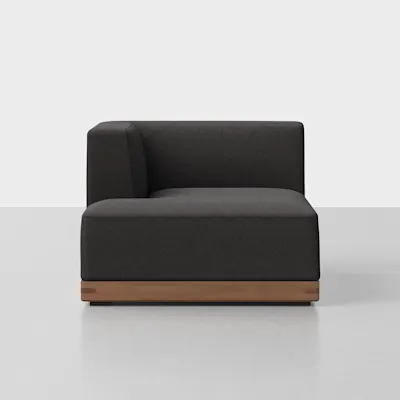 Carbon / Walnut / Left Arm Chaise