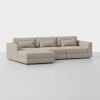 Signature Storage Sectional (3 Seat / Natural) - Front