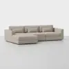 Signature Storage Sectional (3 Seat / Natural) - Angled