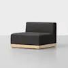 Essential Sectional Module (Armless / Carbon / Natural) - Angled