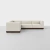 Essential Corner Sectional - Ivory / Espresso - 1