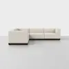 Essential Corner Sectional - Ivory / Espresso - 1