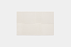 A square textile piece composed of nine rectangular panels in off-white shades, each with subtle variations in texture, arranged in a simple grid pattern against a plain white background.