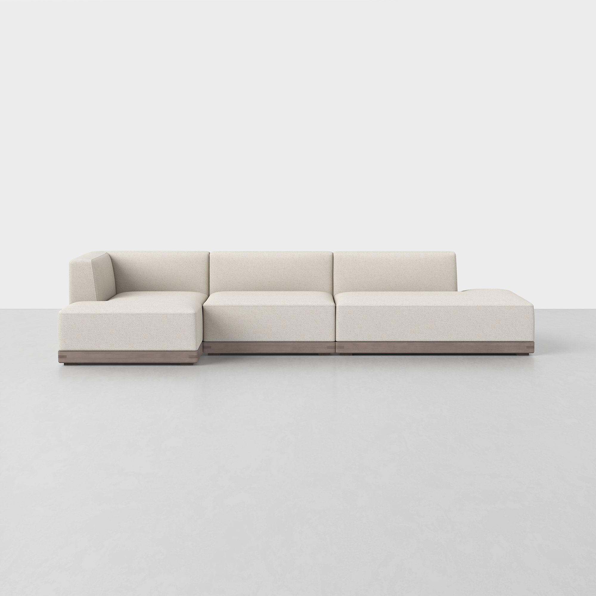 Ivory / Grey / Left Arm Chaise