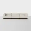 Essential Modular Sofa - 3 Seat / Ivory / Espresso - 1