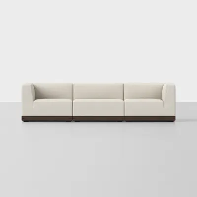 Ivory / Espresso / 3 Seat
