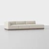 Essential Island Sofa - 3 Piece Right Arm Island / Ivory / Grey - 1