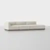 Essential Island Sofa - 3 Piece Right Arm Island / Ivory / Grey - 2