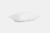 A single white pillow with a subtle textured pattern shown against a plain white background.