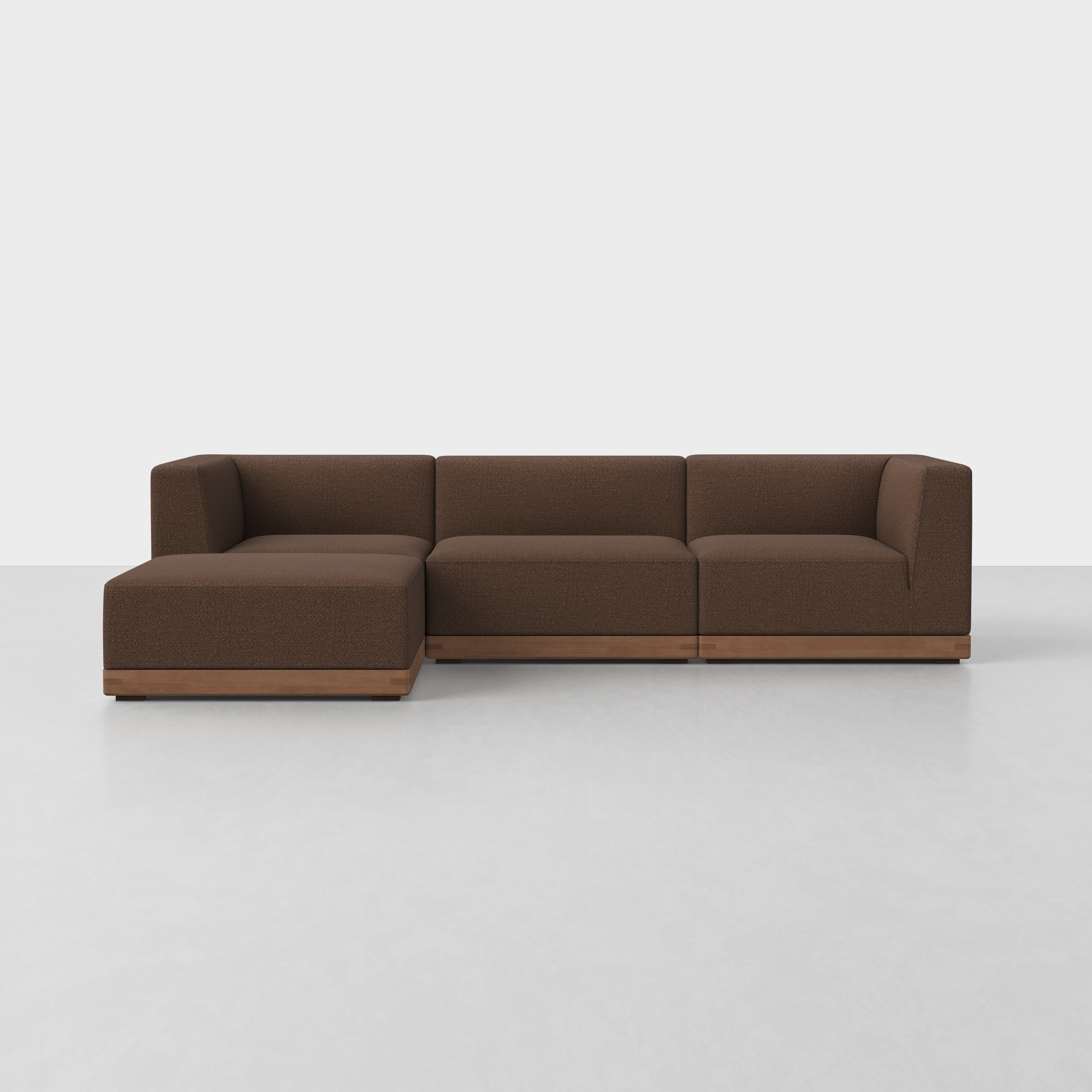Tobacco / Walnut / 3 Seat + Ottoman