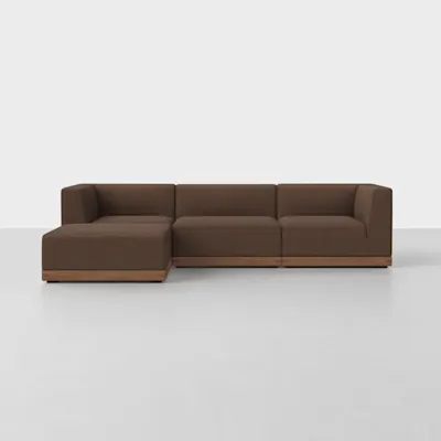 Tobacco / Walnut / 3 Seat + Ottoman
