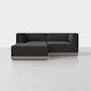 Essential Modular Sofa - 2 Seat + Ottoman / Carbon / Grey - 1