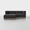 Essential Modular Sofa - 2 Seat + Ottoman / Carbon / Grey - 1