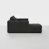 Signature Chaise Sectional (Left Arm Chaise / Carbon) - Side