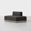 Essential Sectional Module (Right Arm Island / Carbon / Grey) - Angled