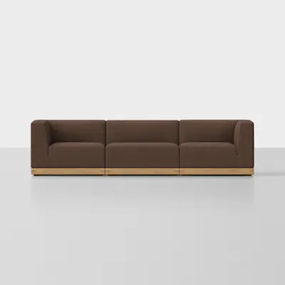 Tobacco / Oak / 3 Seat