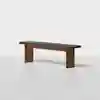 Pillar Bench Cushion (Charcoal / 60) - Angled