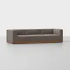 Essential Modular Sofa - 3 Seat / Mocha / Walnut - 2