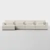Signature Storage Sectional (4 Seat / Ivory) - Front