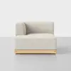 Essential Sectional Module (Left Arm Chaise / Ivory / Natural) - Front