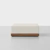 Essential Sectional Module (Ottoman / Ivory / Walnut) - Front