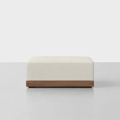 Ivory / Walnut / Ottoman