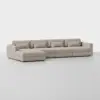 Signature Storage Sectional (4 Seat / Natural) - Angled