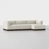 Essential Chaise Sectional - Right Arm Chaise / Ivory / Espresso - 2