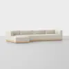 Essential Modular Sofa - 4 Seat + Ottoman / Ivory / Natural - 2