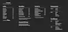 A black menu for Café Thuma lists various coffee drinks, specialties, tea, seasonal offerings, grab-and-go beverages, milk and flavor enhancements, and prices in white text. The menu is organized in columns.