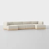 Essential U Chaise Sectional - Ivory / Natural - 1