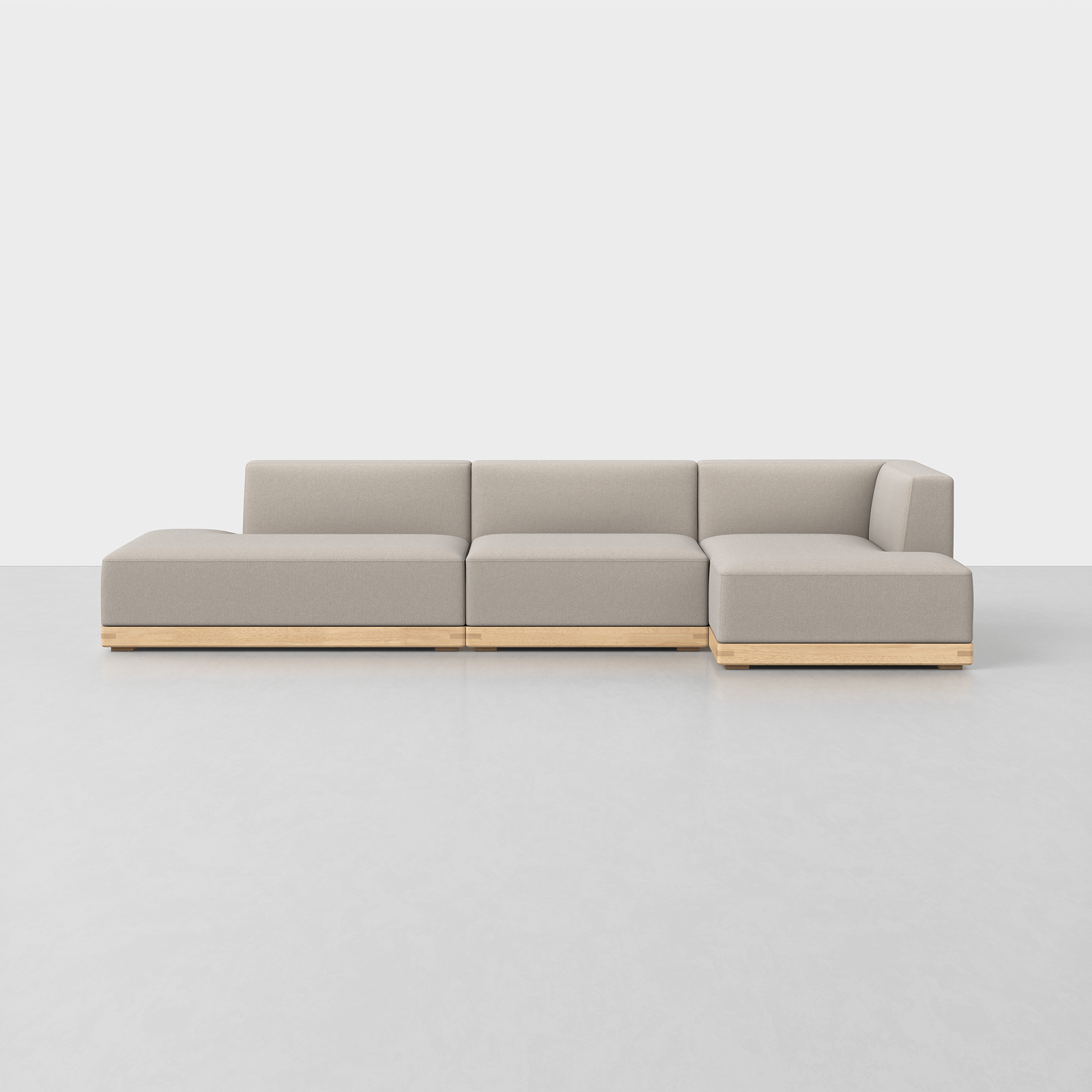 Natural / Natural / Right Arm Chaise