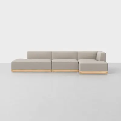 Natural / Natural / Right Arm Chaise